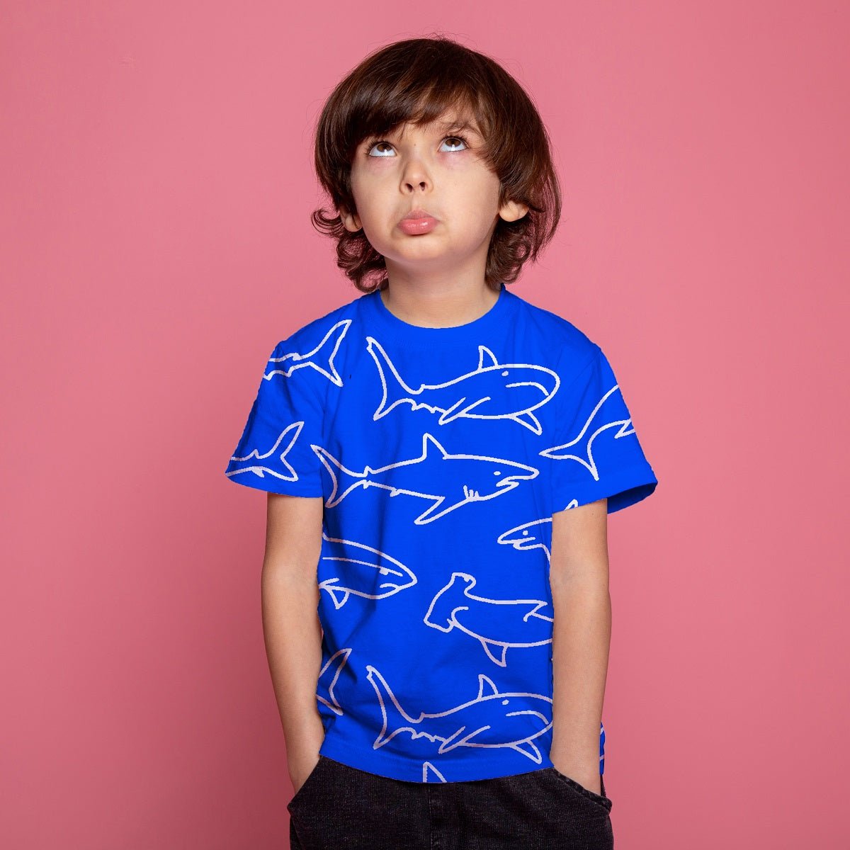 Blue Shark Kids T - shirt