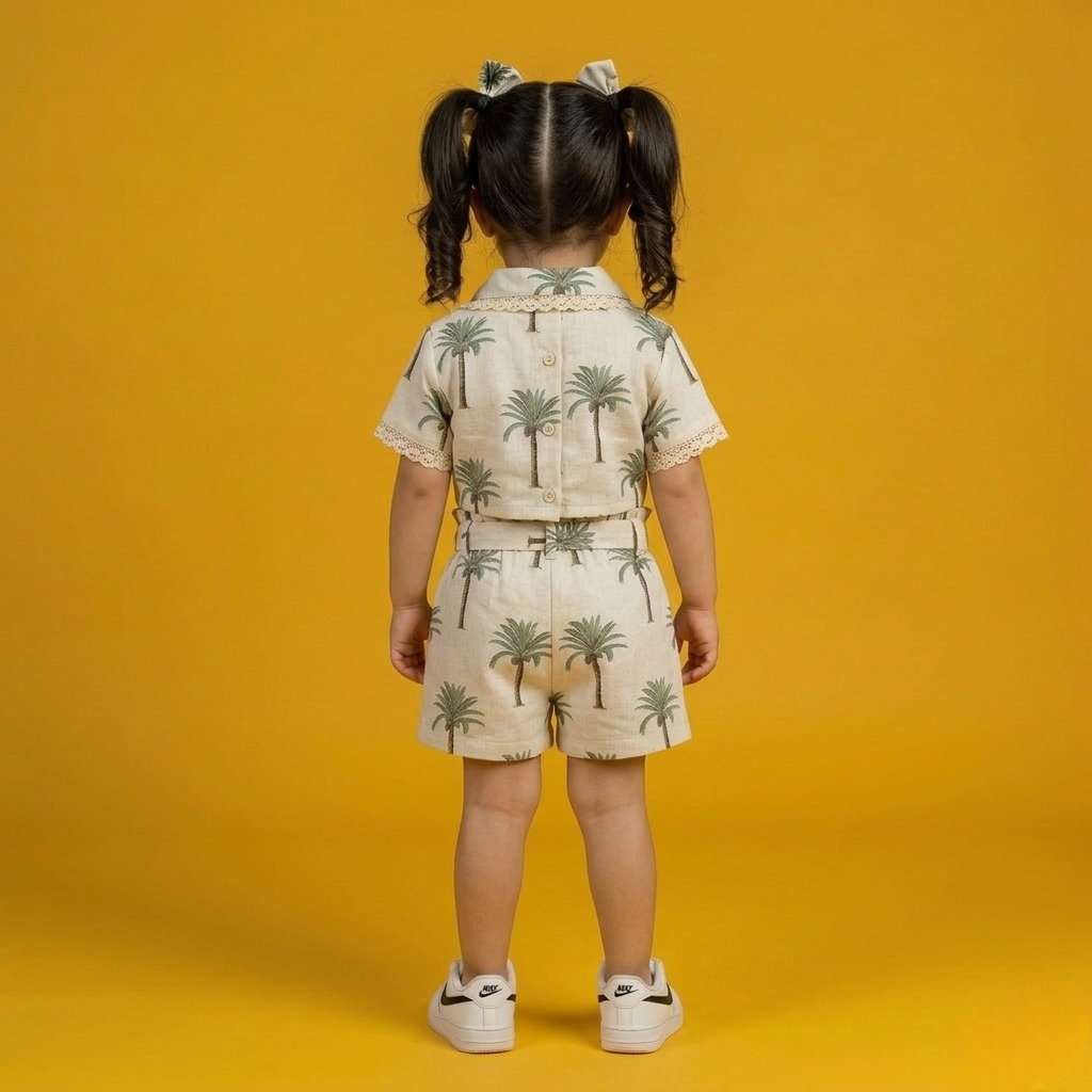 Palm Breeze Girl Co-ord Set