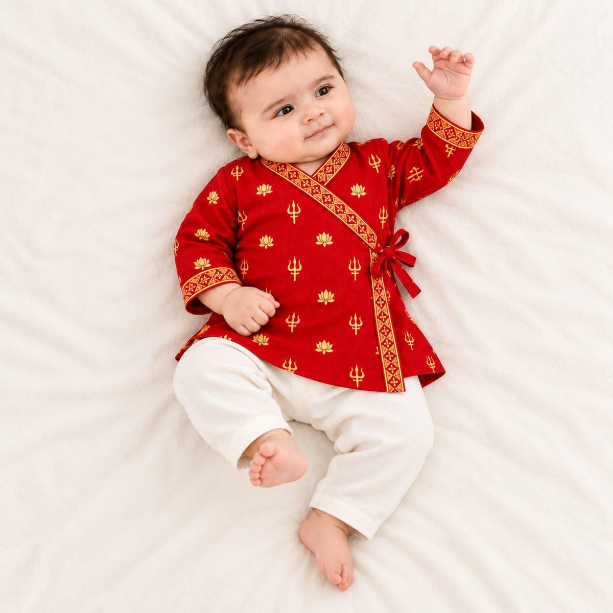 Little Trishul – Baby Festive Angrakha Kurta Set