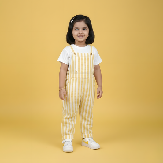 Sunny Stripe Dungarees