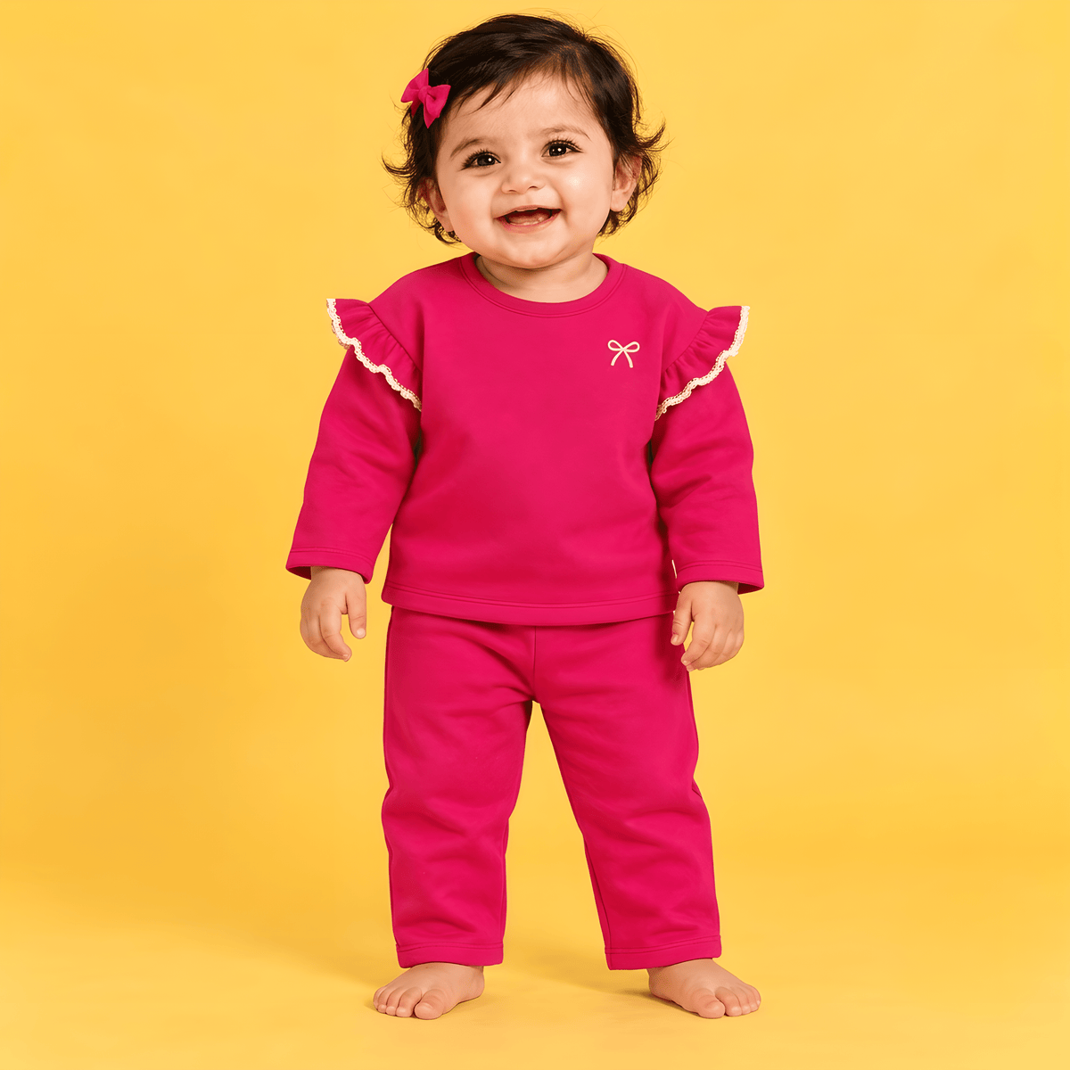 Pink Bow Charm Co-Ord Set