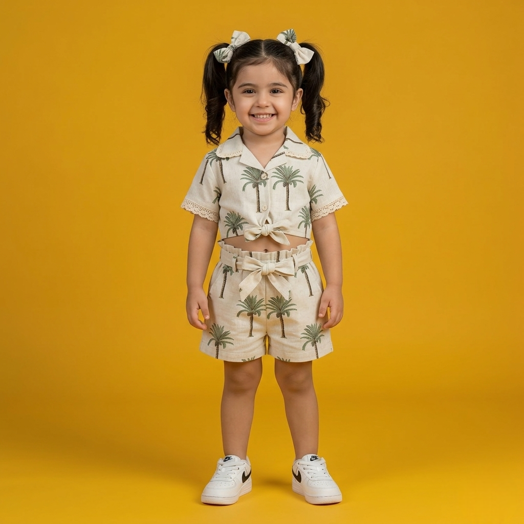 Palm Breeze Girl Co-ord Set