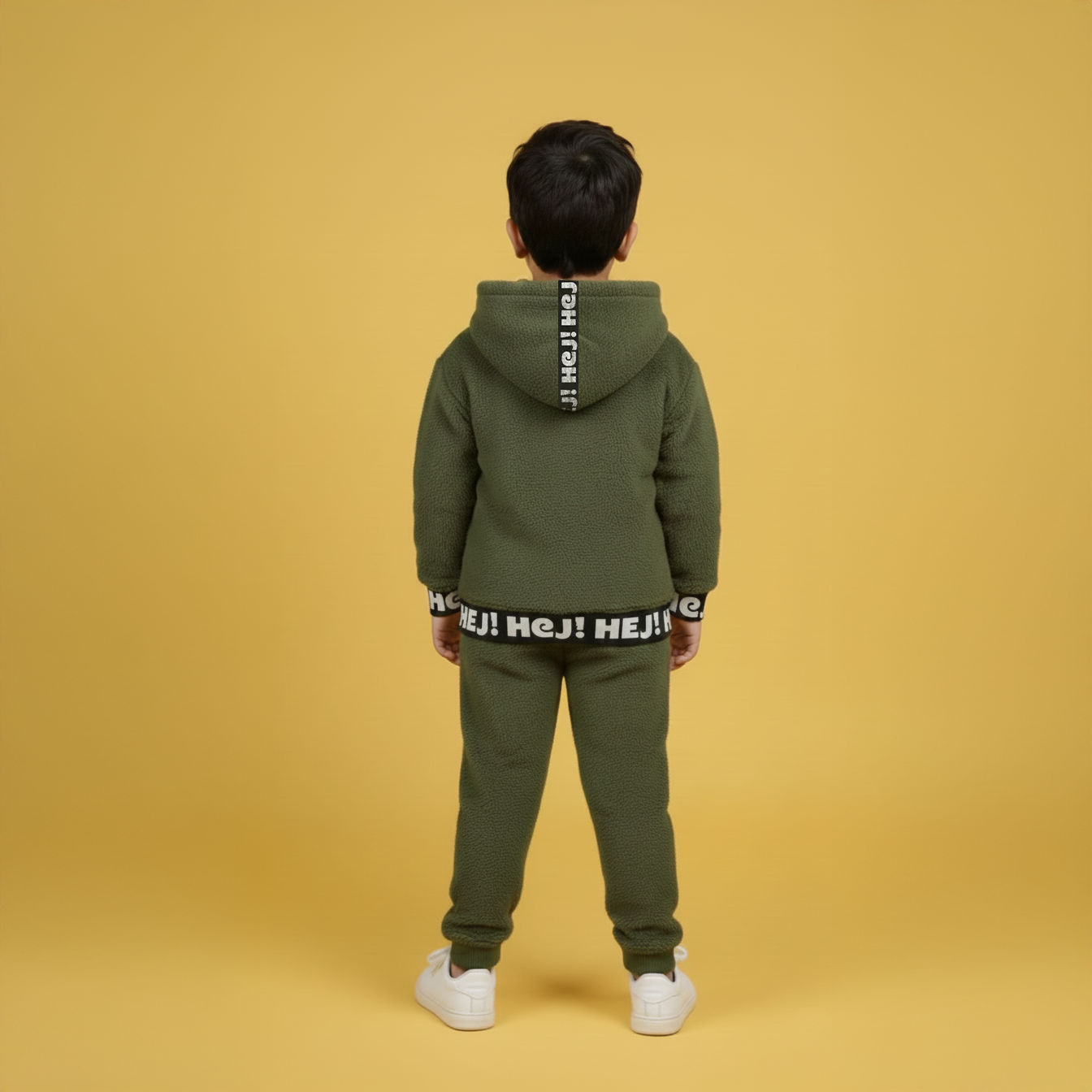 Camo-Lite Imported Fur Hoodie Set