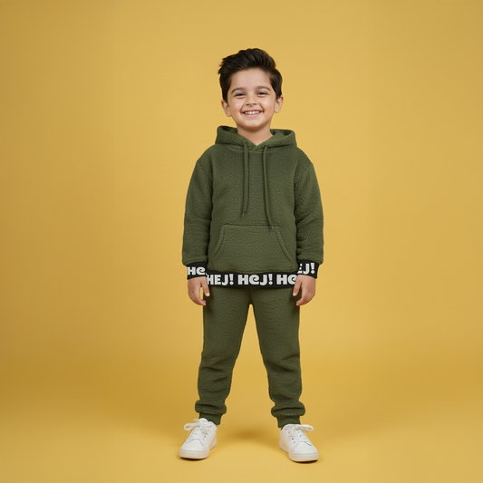 Camo-Lite Imported Fur Hoodie Set