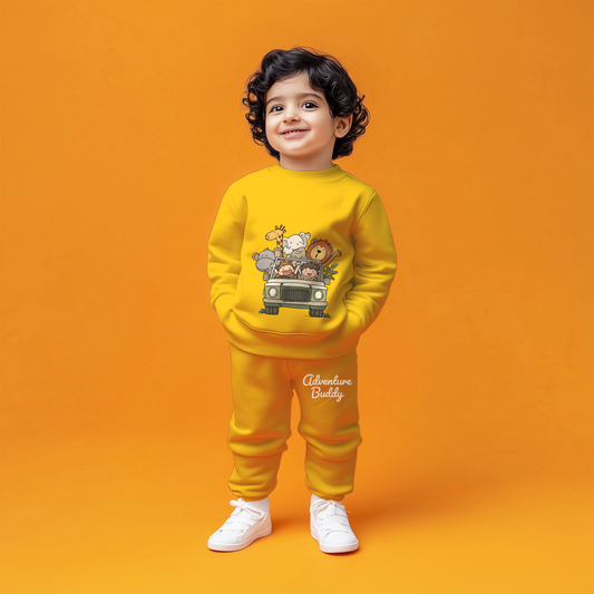 Yellow Adventure Buddy Hoodie Co-ords Set