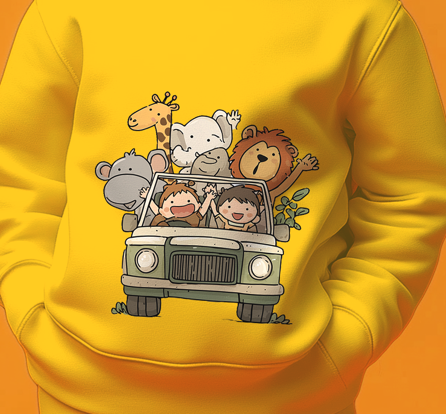 Yellow Adventure Buddy Hoodie Co-ords Set