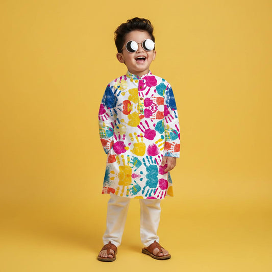 Holi hands Kurta Pajama Set
