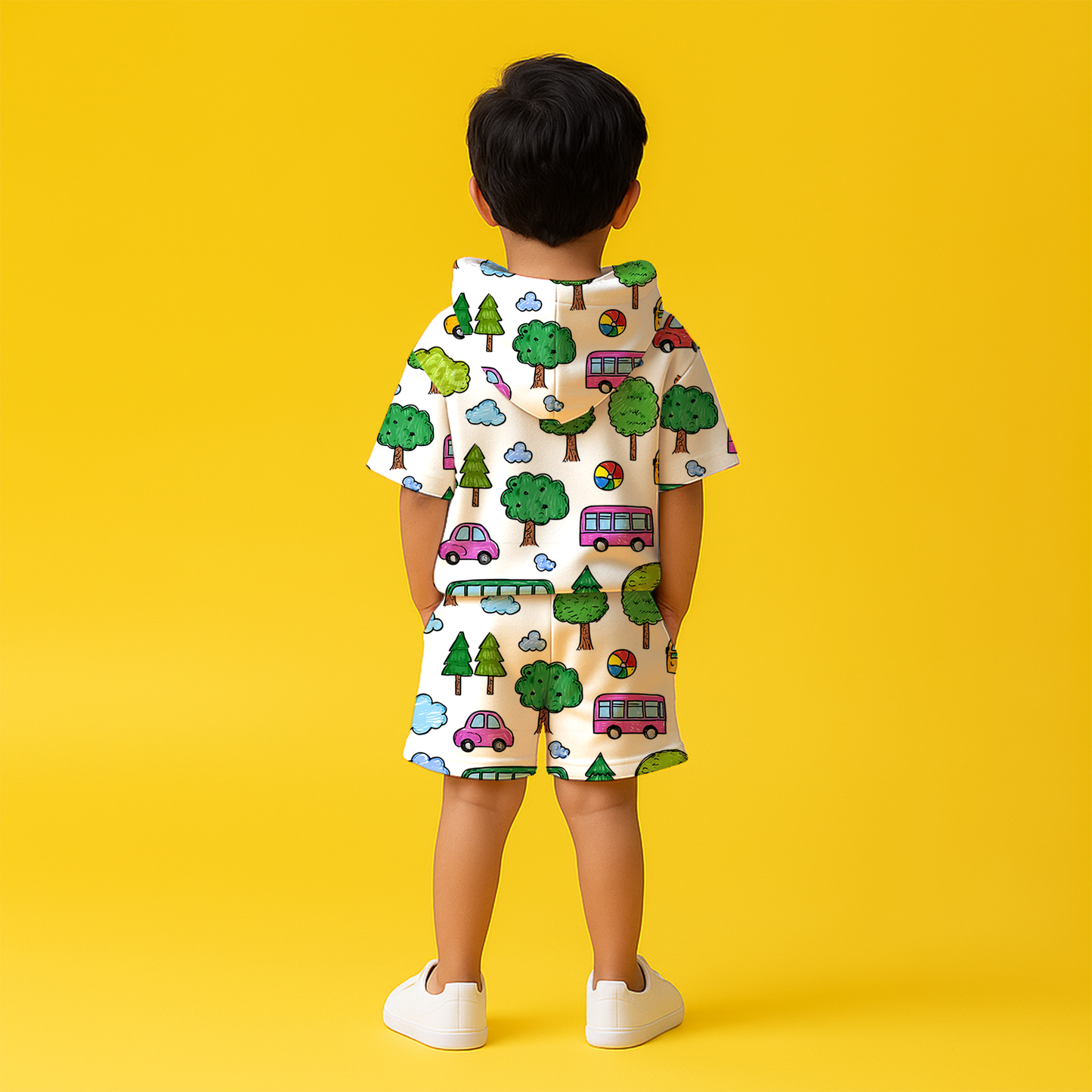 Adventure Hoodie & Shorts Kids Co-ord Set